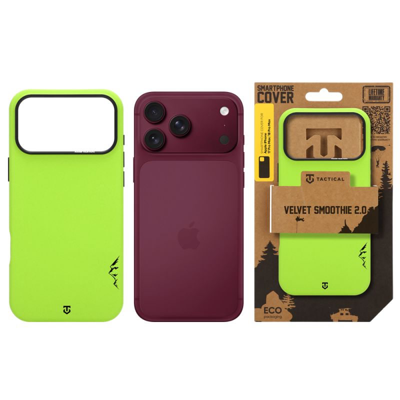 Tactical MagForce Velvet Smoothie 2.0 – puzdro pre Apple iPhone 18 Pro Max/17 Pro Max v farbe Avocado