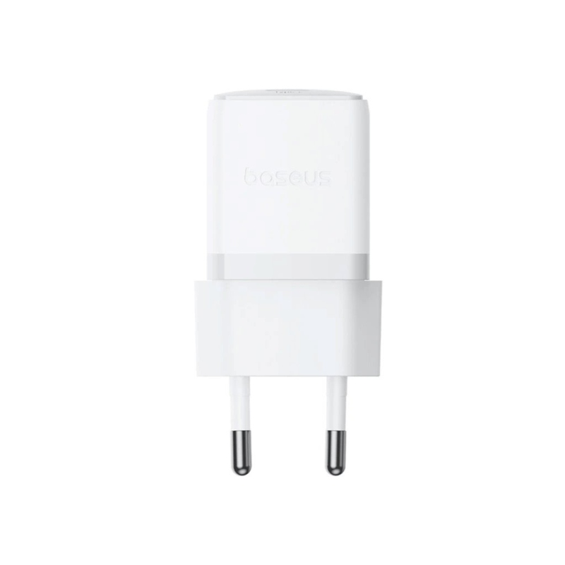 Rýchla nabíjačka Baseus Palm USB-C 20W + dátový kábel USB-C/USB-C 1m biela