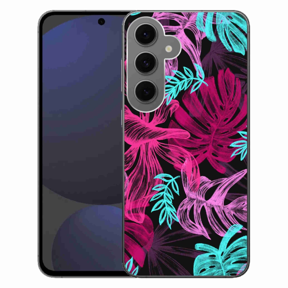 Gélový kryt mmCase na Samsung Galaxy S24 FE - kvety 1