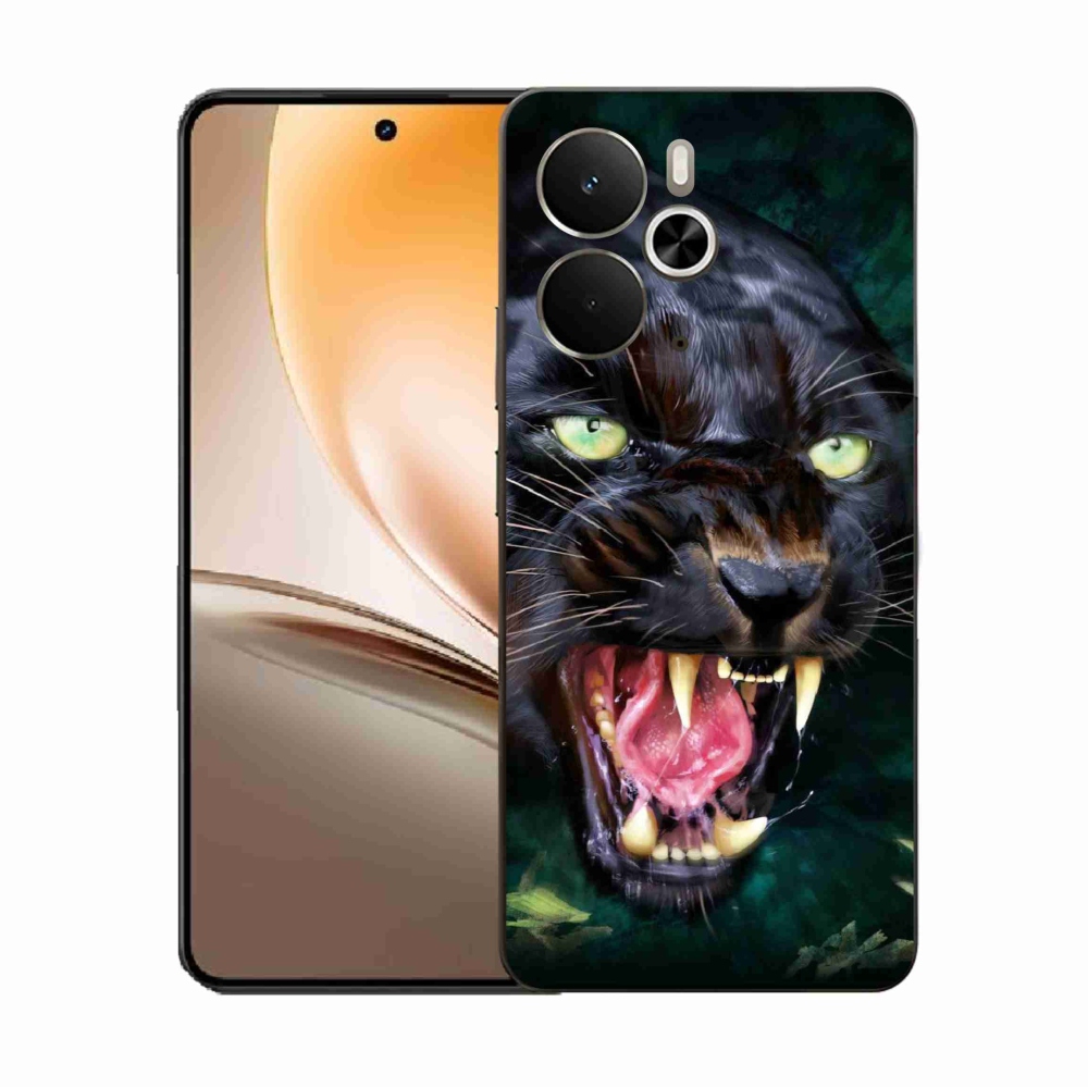 Gélový kryt mmCase na Realme 14 5G - rozzúrený čierny panter