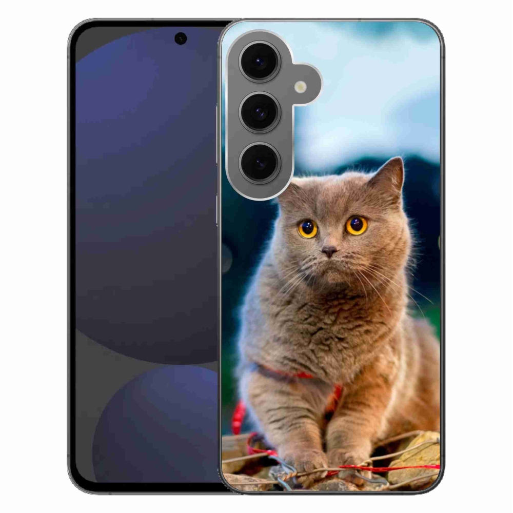 Gélový kryt mmCase na Samsung Galaxy S24 FE - britská modrá 2