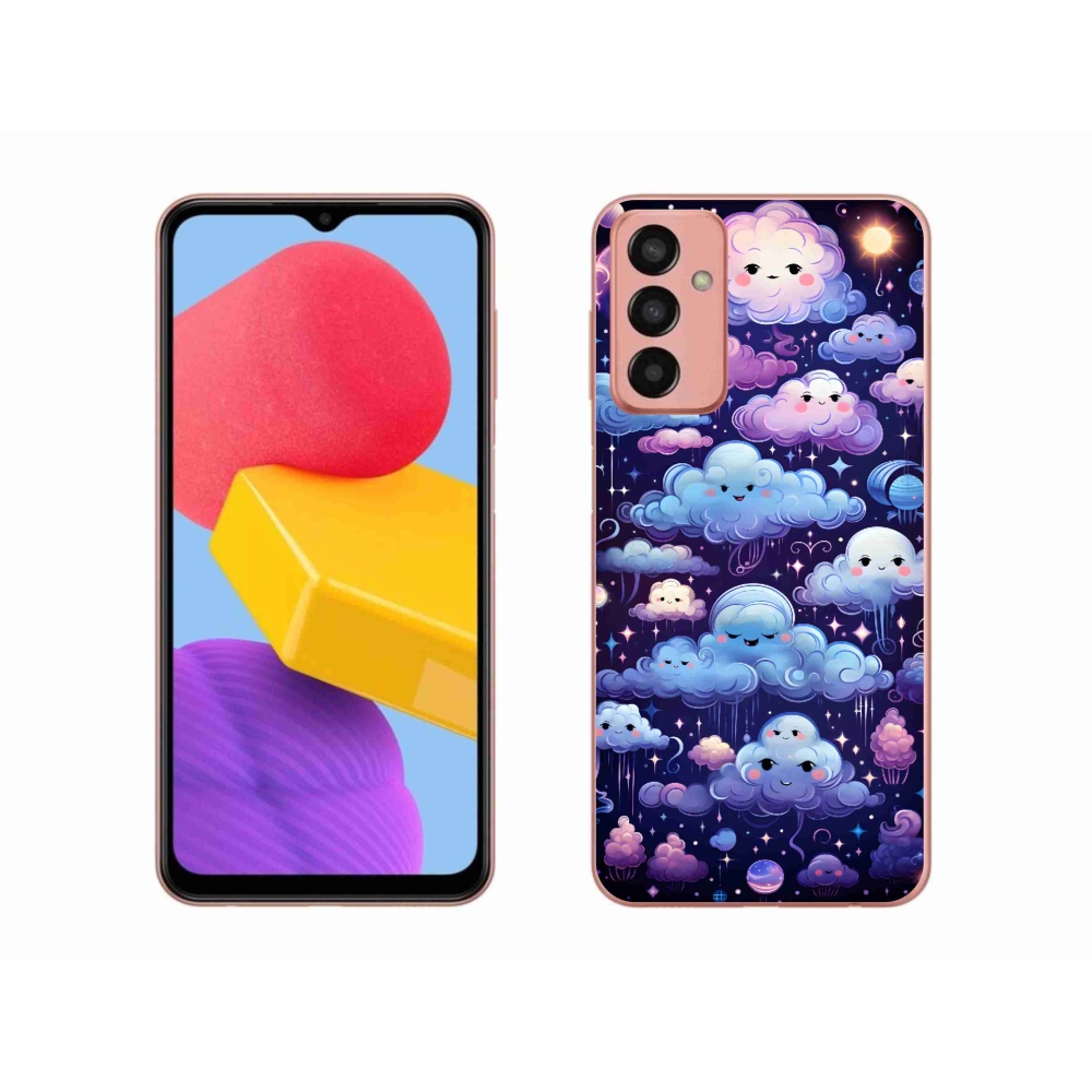 Gélový kryt mmCase na Samsung Galaxy M13 - mráčiky