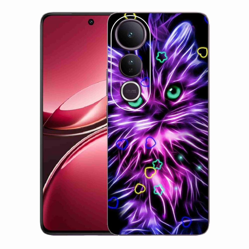 Gélový kryt mmCase na Vivo V50 Lite 4G/5G - abstraktná mačka