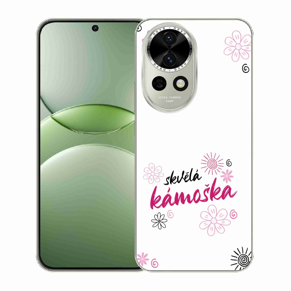 Gélový kryt mmCase na Huawei Nova 13 5G - skvelá kamoška biele pozadie