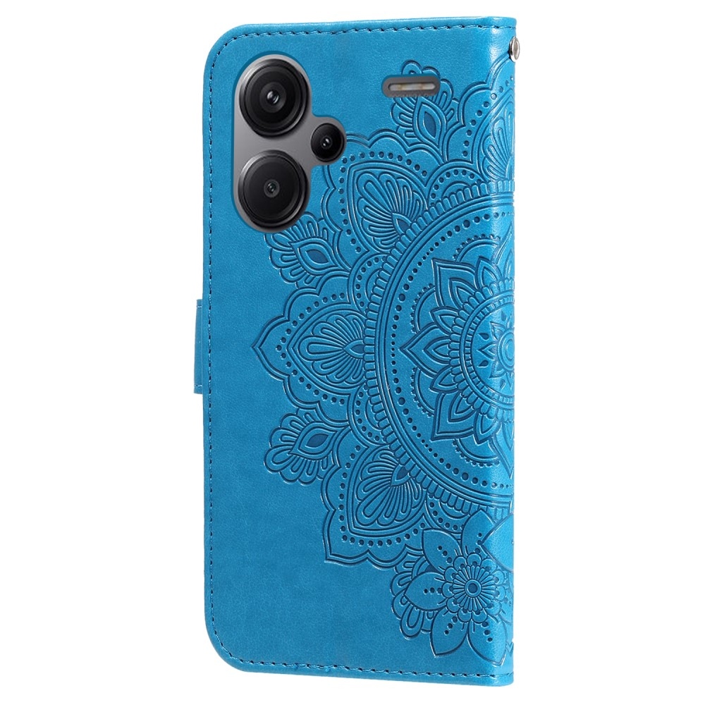 Mandala knižkové púzdro na Xiaomi Redmi Note 13 Pro+ 5G - modré