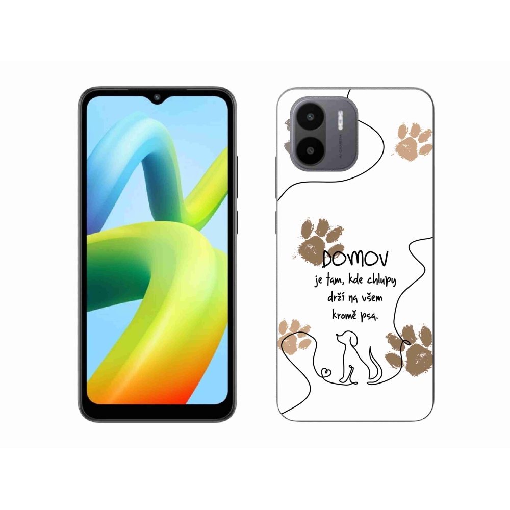 Gélový kryt mmCase na Xiaomi Redmi A1 - psí motív biele pozadie