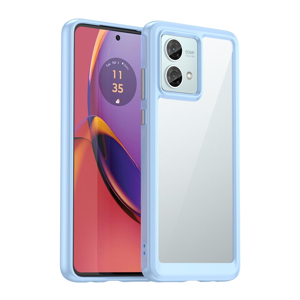 Gélový obal s pevným chrbtom na Motorola Moto G84 5G - modrý