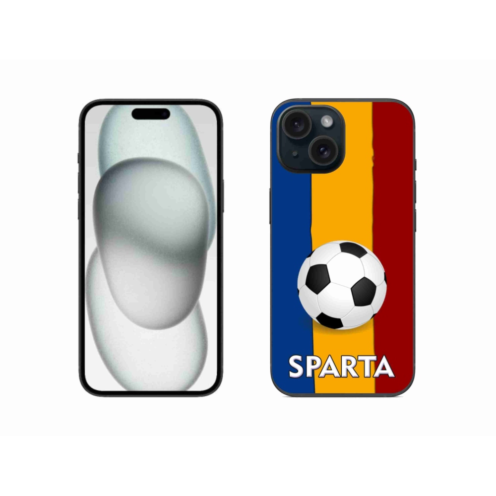 Gélový kryt mmCase na iPhone 15 - futbal 1