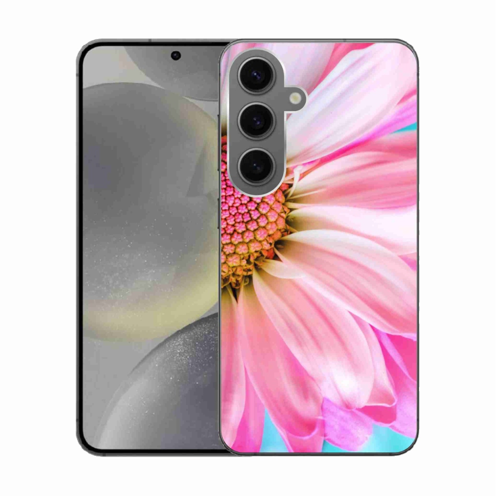 Gélový kryt mmCase na Samsung Galaxy S24 - ružová kvetina