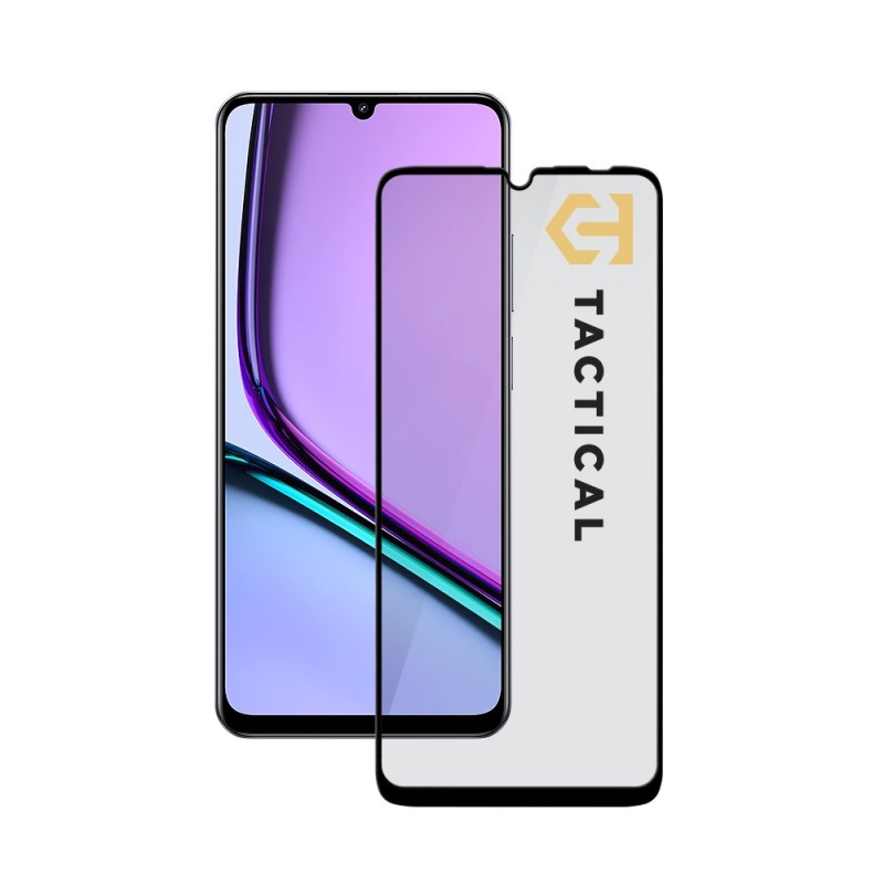 Taktický sklenený štít 5D sklo pre Realme Note 60 4G Black