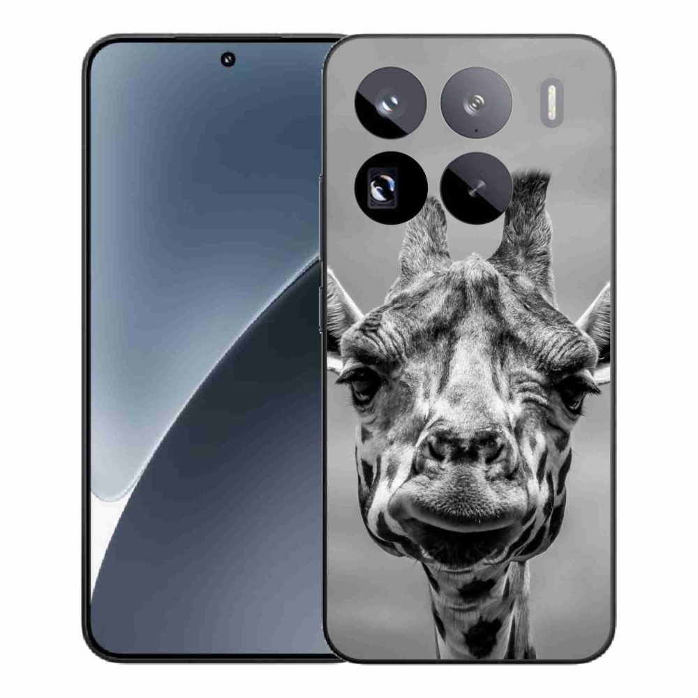 Gélový kryt mmCase na Xiaomi 15 Pro - čiernobiela žirafa