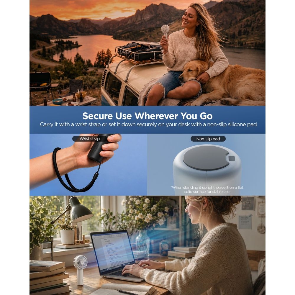 Spigen A905 Mini prenosný ručný ventilátor