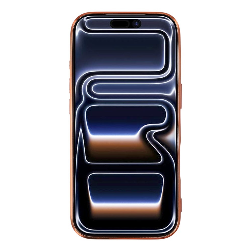 Veins gélový obal s ochranným sklom fotoaparátu na iPhone 18 Pro Max/17 Pro Max - oranžový