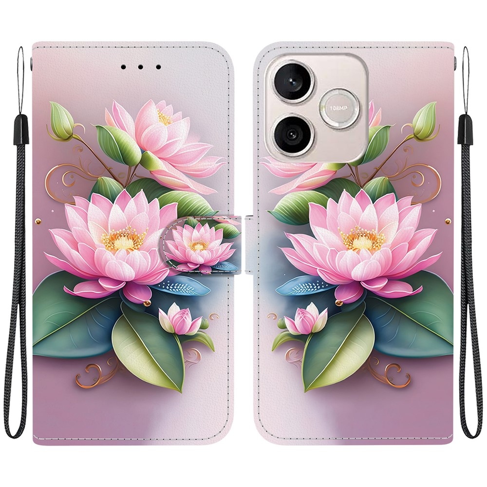 Versatile knižkové puzdro na Honor 600 Lite 5G - lotusový kvet