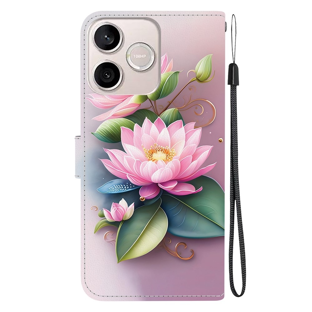 Versatile knižkové puzdro na Honor 600 Lite 5G - lotusový kvet