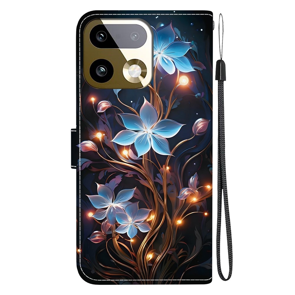 Versatile knižkové puzdro na Realme 16 Pro + 5G - modré kvety