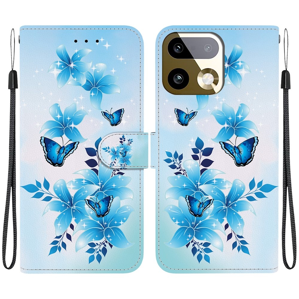 Versatile knižkové puzdro na Realme 16 Pro+ 5G - modrí motýle
