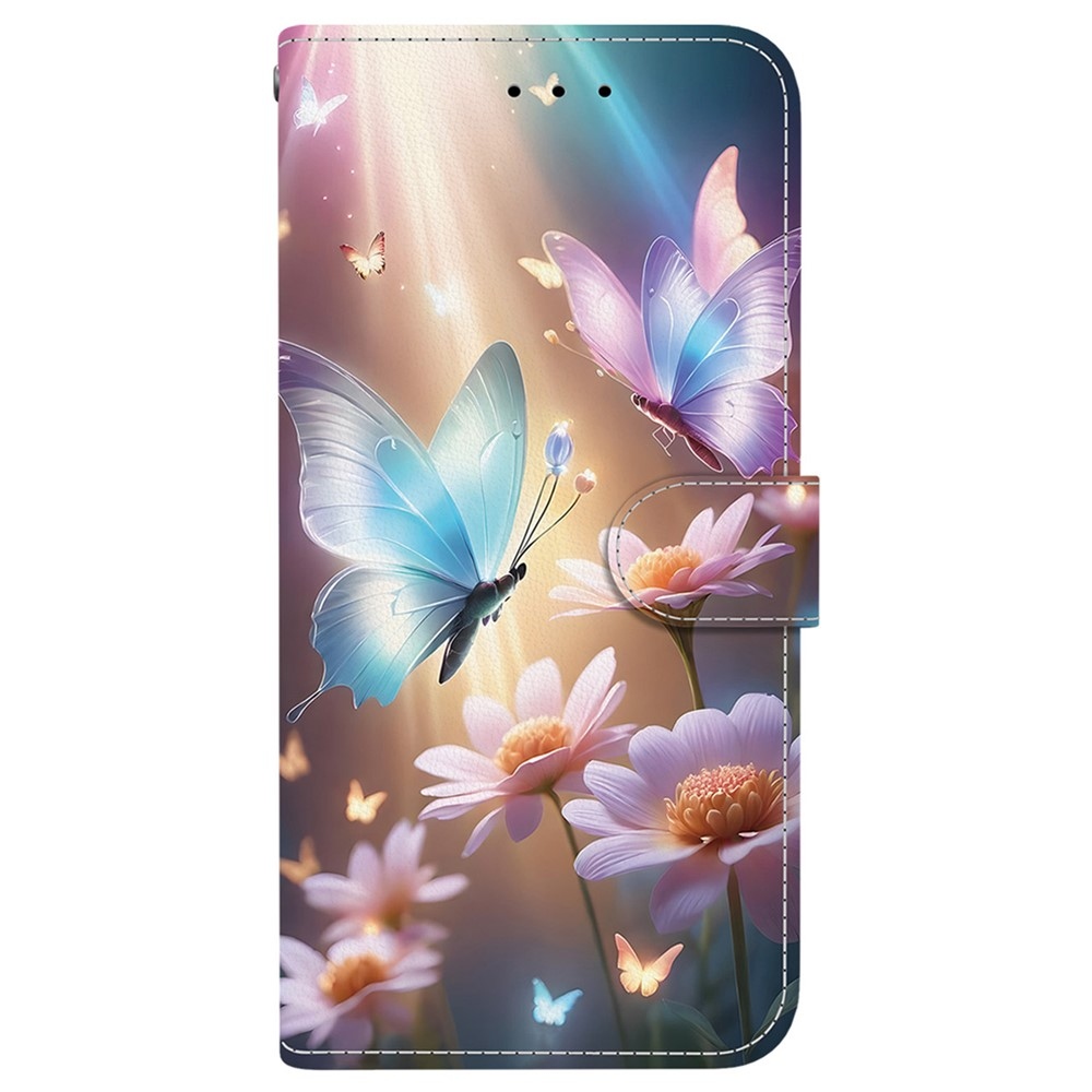 Versatile knižkové puzdro na Realme 16 Pro+ 5G - motýle a margaréty
