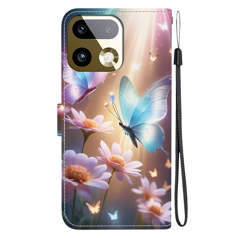 Versatile knižkové puzdro na Realme 16 Pro+ 5G - motýle a margaréty