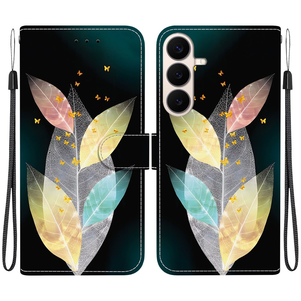 Versatile knižkové púzdro na Samsung Galaxy S26 FE - farebné listy