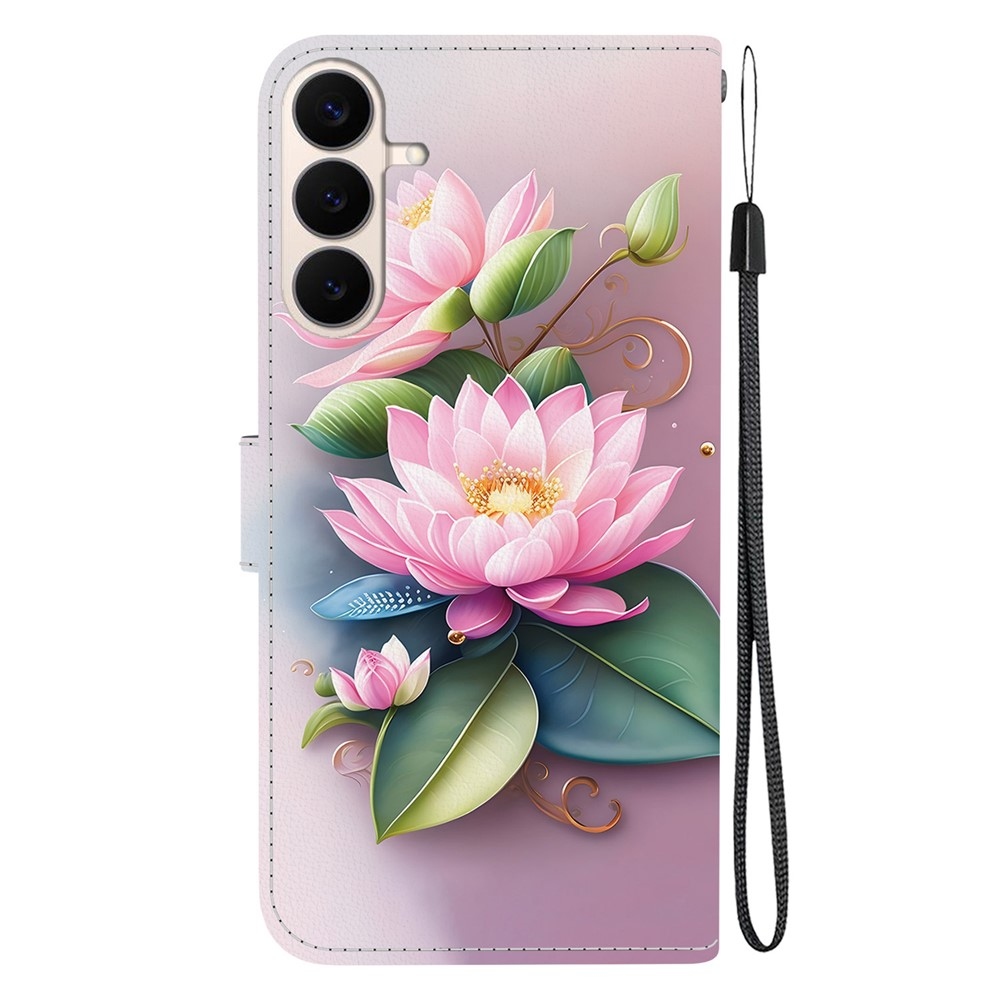 Versatile knižkové puzdro na Samsung Galaxy S26 FE - lotusový kvet