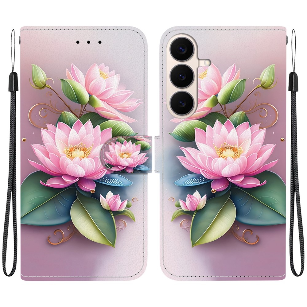 Versatile knižkové puzdro na Samsung Galaxy S26 FE - lotusový kvet