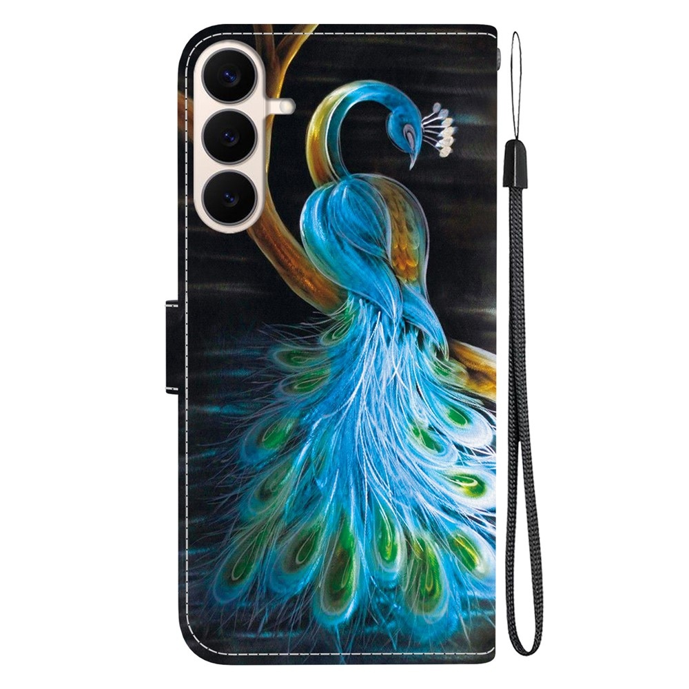 Versatile knižkové púzdro na Samsung Galaxy S26 FE - páv