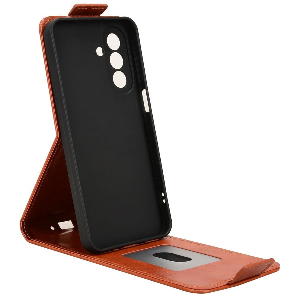 Vert flipové púzdro na Samsung Galaxy A27 - oranžové