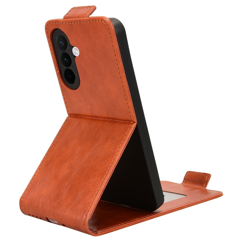 Vert flipové púzdro na Samsung Galaxy A27 - oranžové