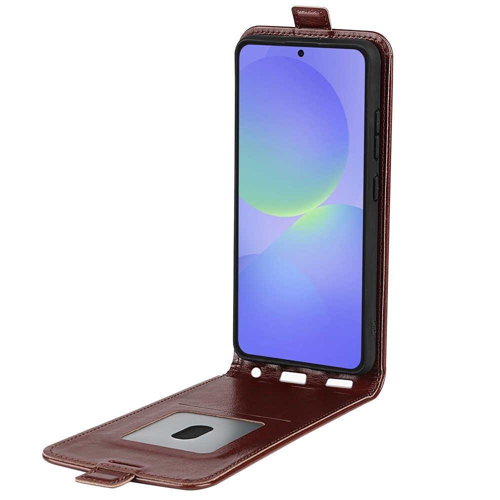 Vertical knižkové púzdro na Samsung Galaxy A37 5G - hnedé