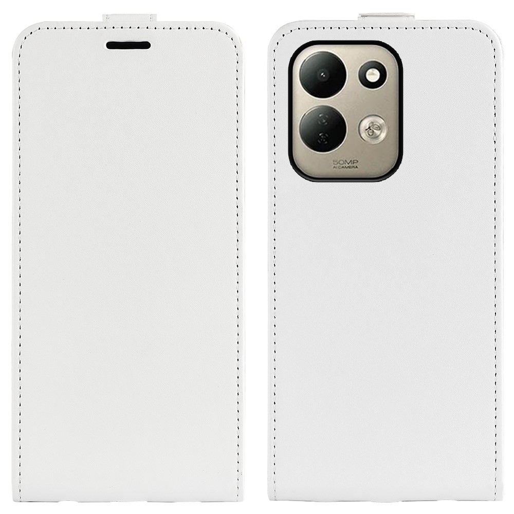 Vertical knižkové puzdro na Xiaomi Redmi 17 4G/5G - biele