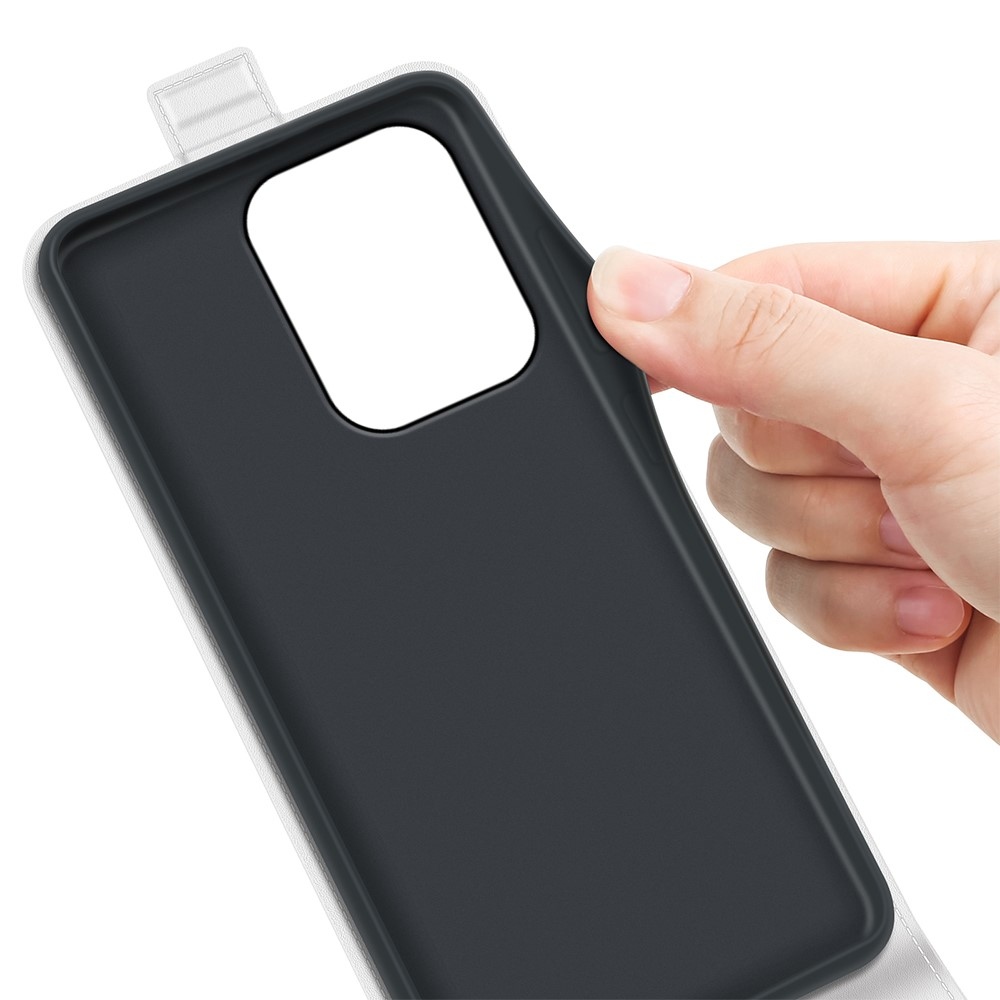 Vertical knižkové puzdro na Xiaomi Redmi 17 4G/5G - biele