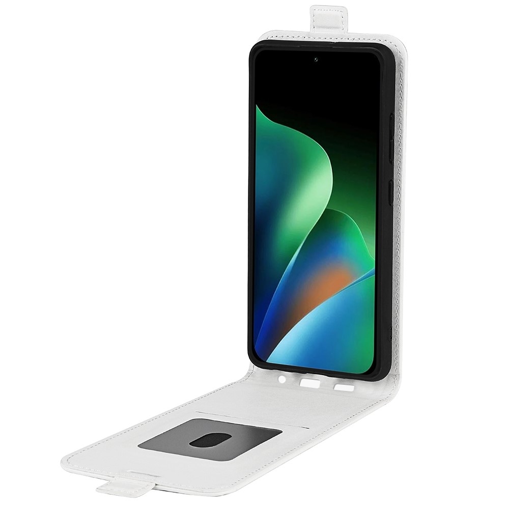 Vertical knižkové puzdro na Xiaomi Redmi 17 4G/5G - biele