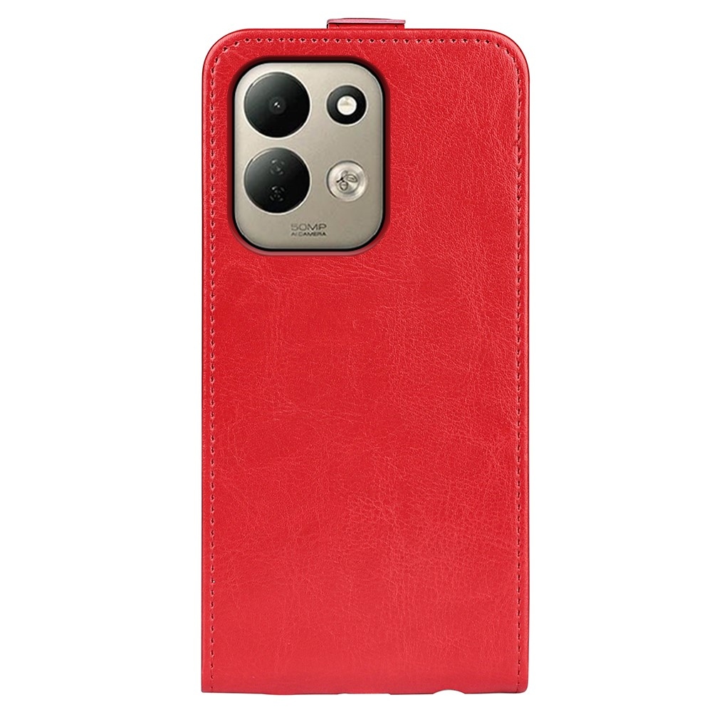 Vertical knižkové púzdro na Xiaomi Redmi 17 4G/5G - červené