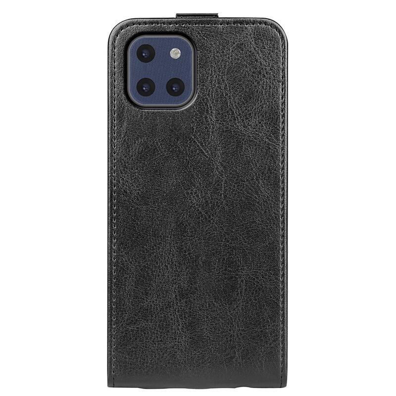 Vertical PU kožené peňaženkové púzdro na mobil Samsung Galaxy A03 - čierne