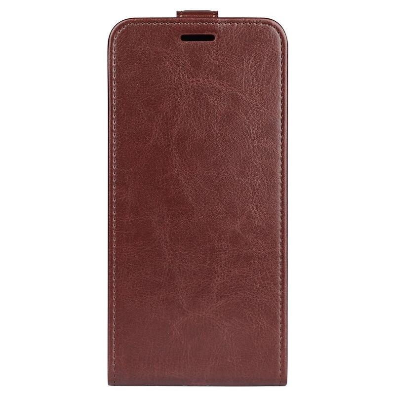 Vertical PU kožené peňaženkové púzdro na mobil Samsung Galaxy A03 - hnedé