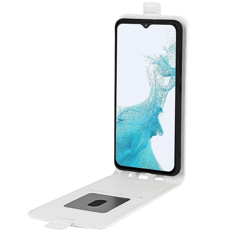 Vertical PU kožené peňaženkové púzdro na mobil Samsung Galaxy A23 4G/5G - biele