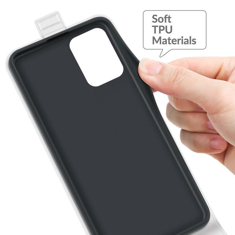 Vertical PU kožené peněženkové puzdro na mobil Xiaomi 11T / 11T Pro - biele