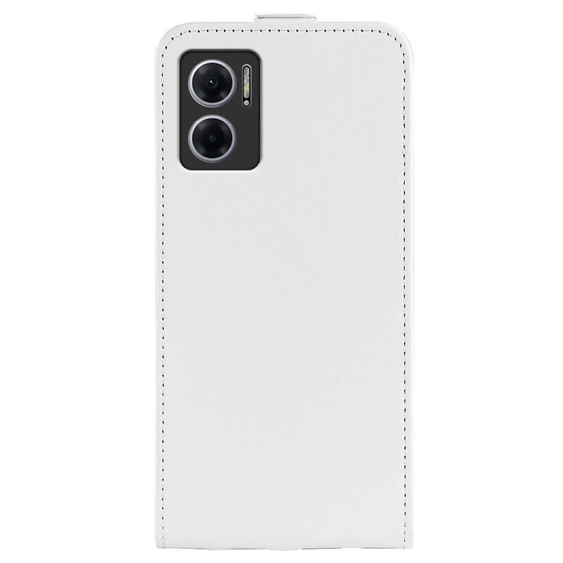 Vertical PU kožené peňaženkové púzdro na mobil Xiaomi Redmi 10 5G - biele