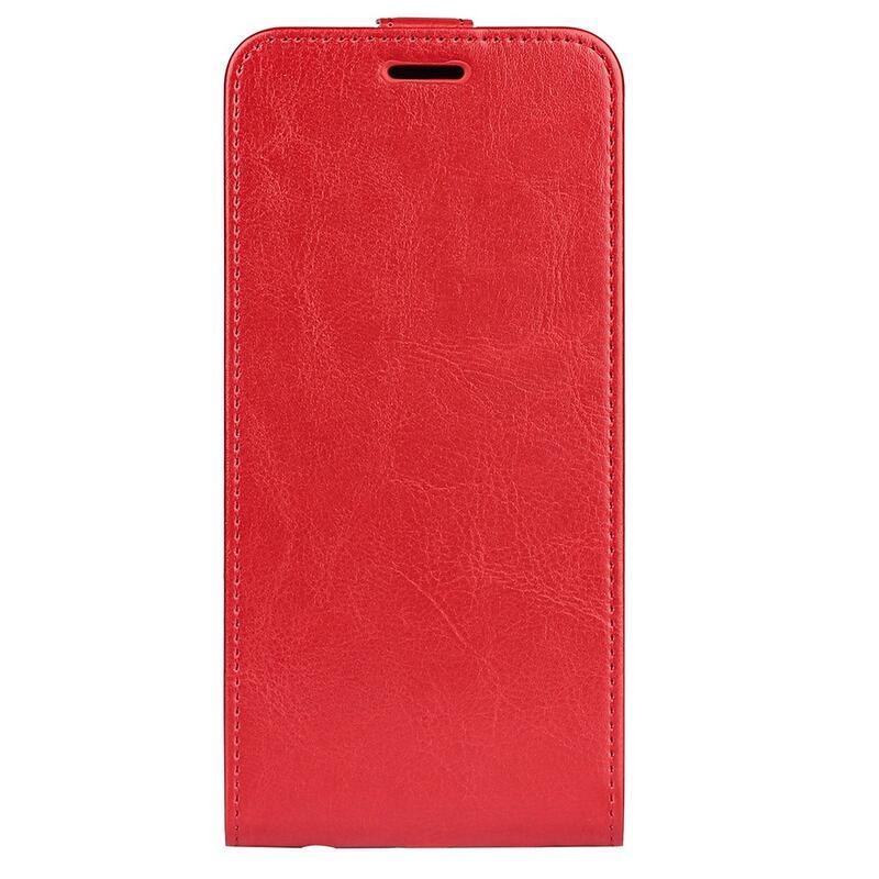 Vertical PU kožené peňaženkové puzdro na mobil Xiaomi Redmi 10 5G - červené