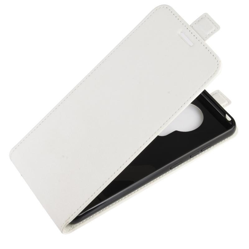 Vertical PU kožené puzdro na mobil Nokia 5.3 - biele