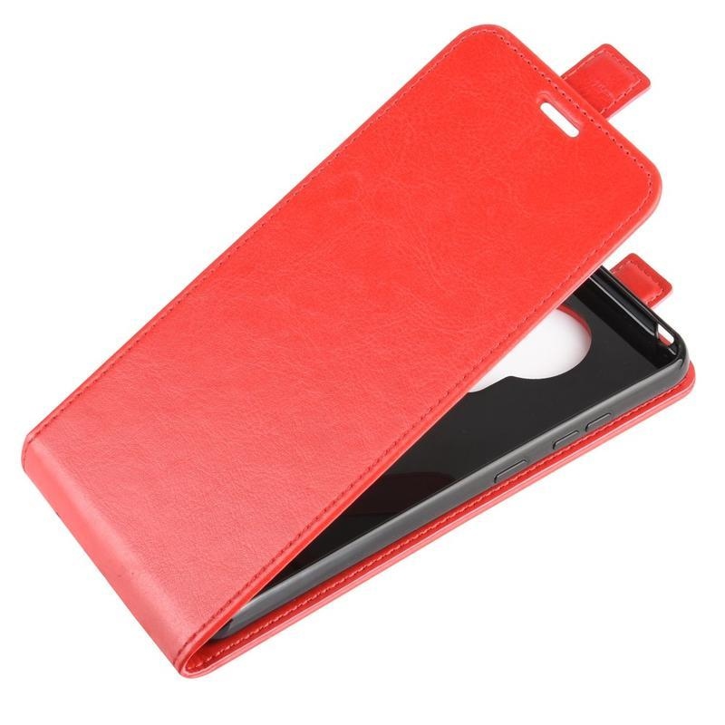 Vertical PU kožené puzdro na mobil Nokia 5.3 - červené