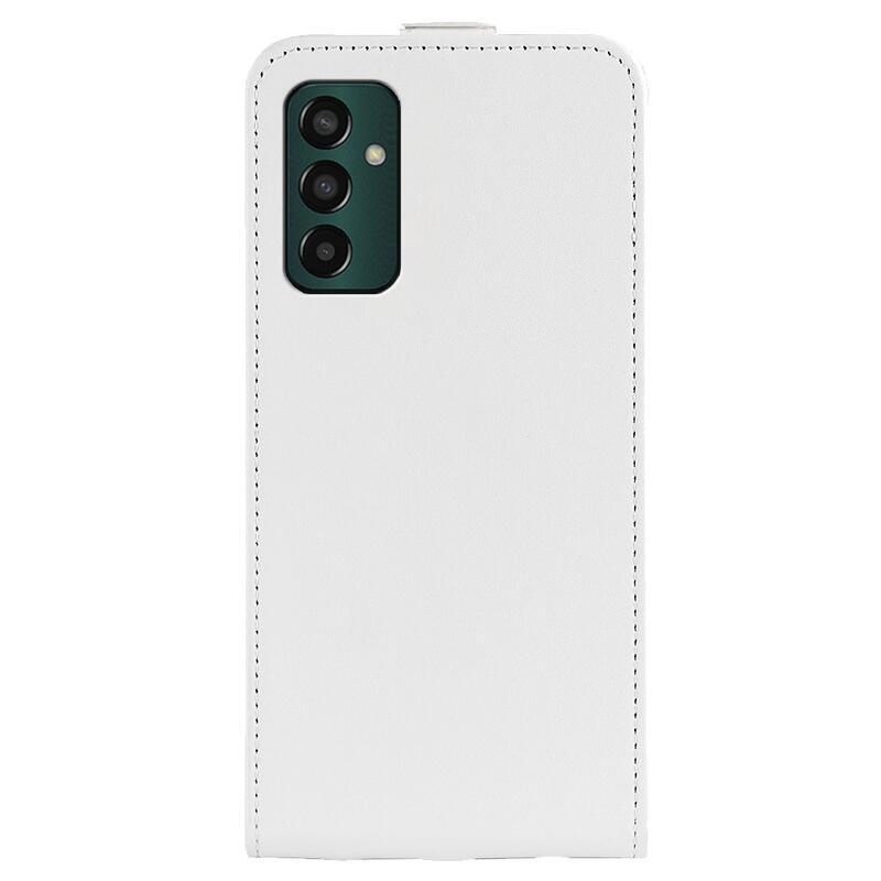 Vertical PU kožené púzdro na mobil Samsung Galaxy M13 4G - biele