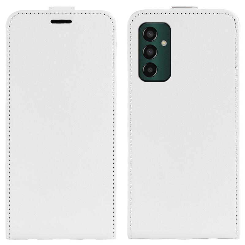 Vertical PU kožené púzdro na mobil Samsung Galaxy M13 4G - biele