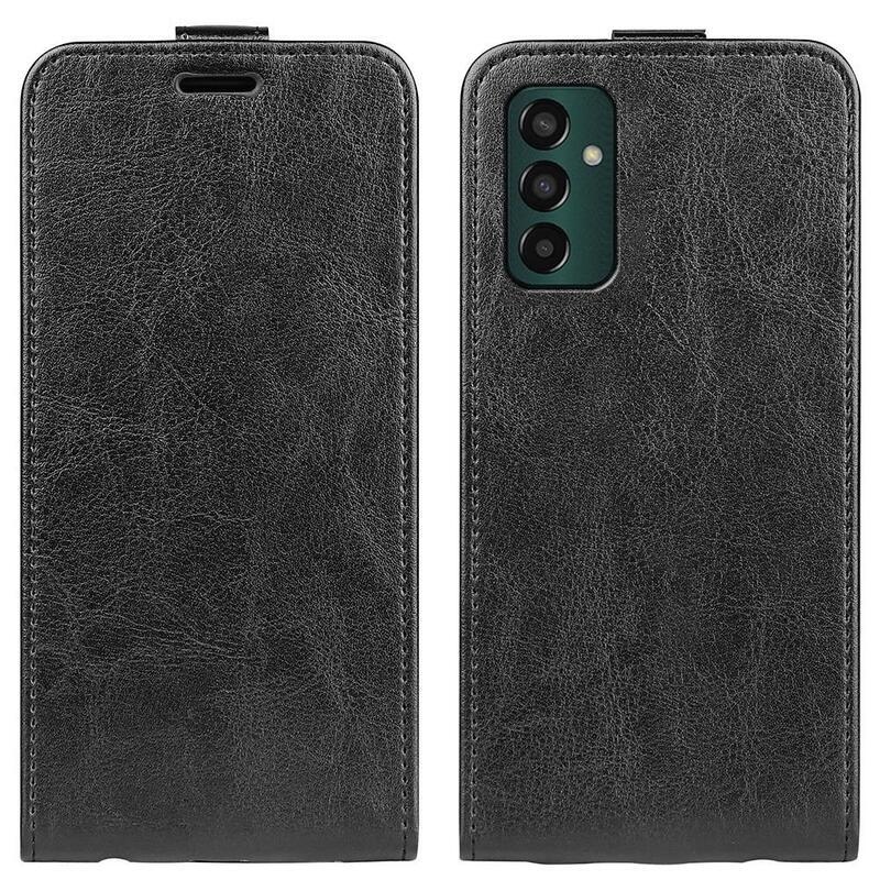 Vertical PU kožené púzdro na mobil Samsung Galaxy M13 4G - čierne