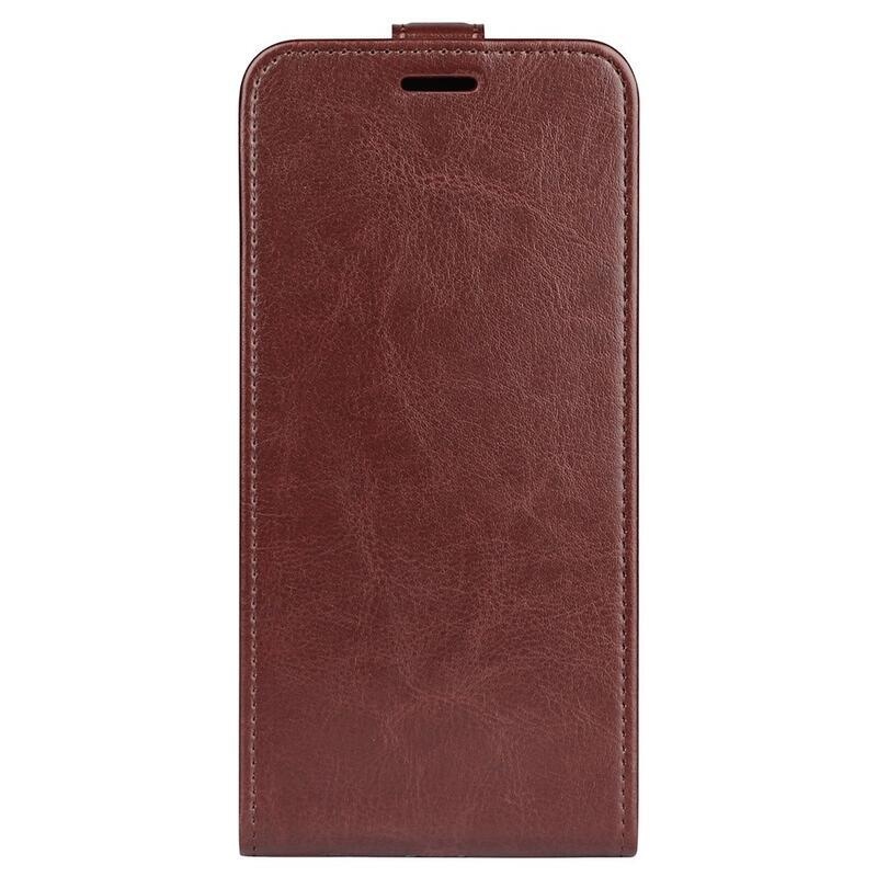 Vertical PU kožené púzdro na mobil Samsung Galaxy M13 4G - hnedé