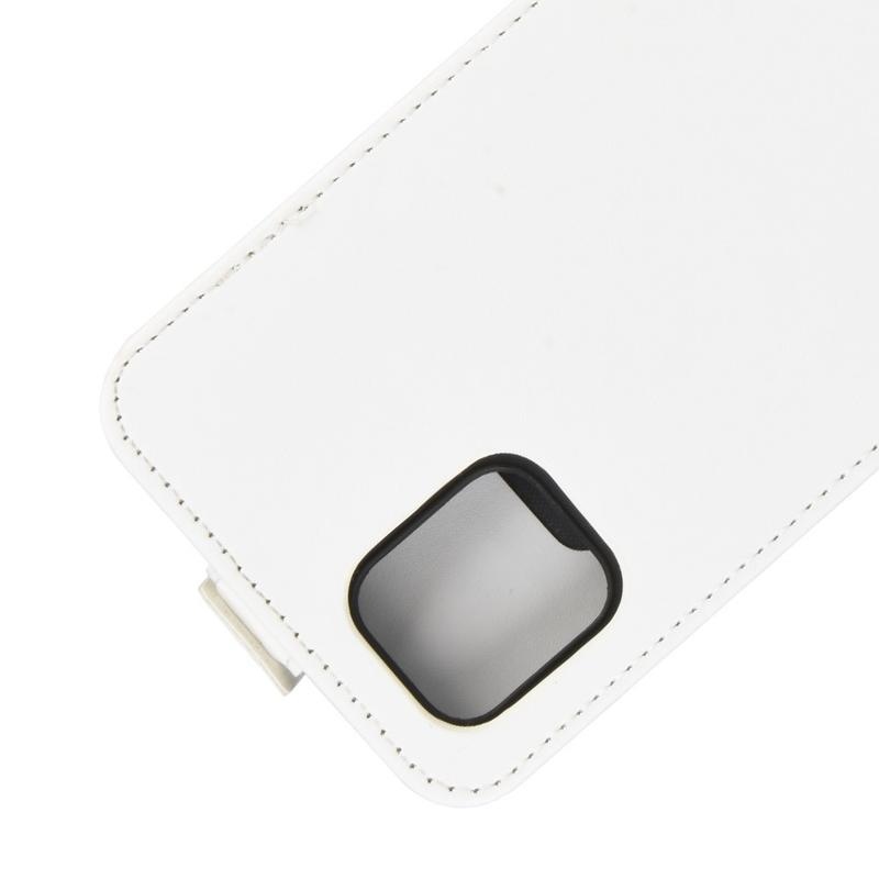 Vertical PU kožené pouzdro na mobil Samsung Galaxy Note 10 Lite - bílé