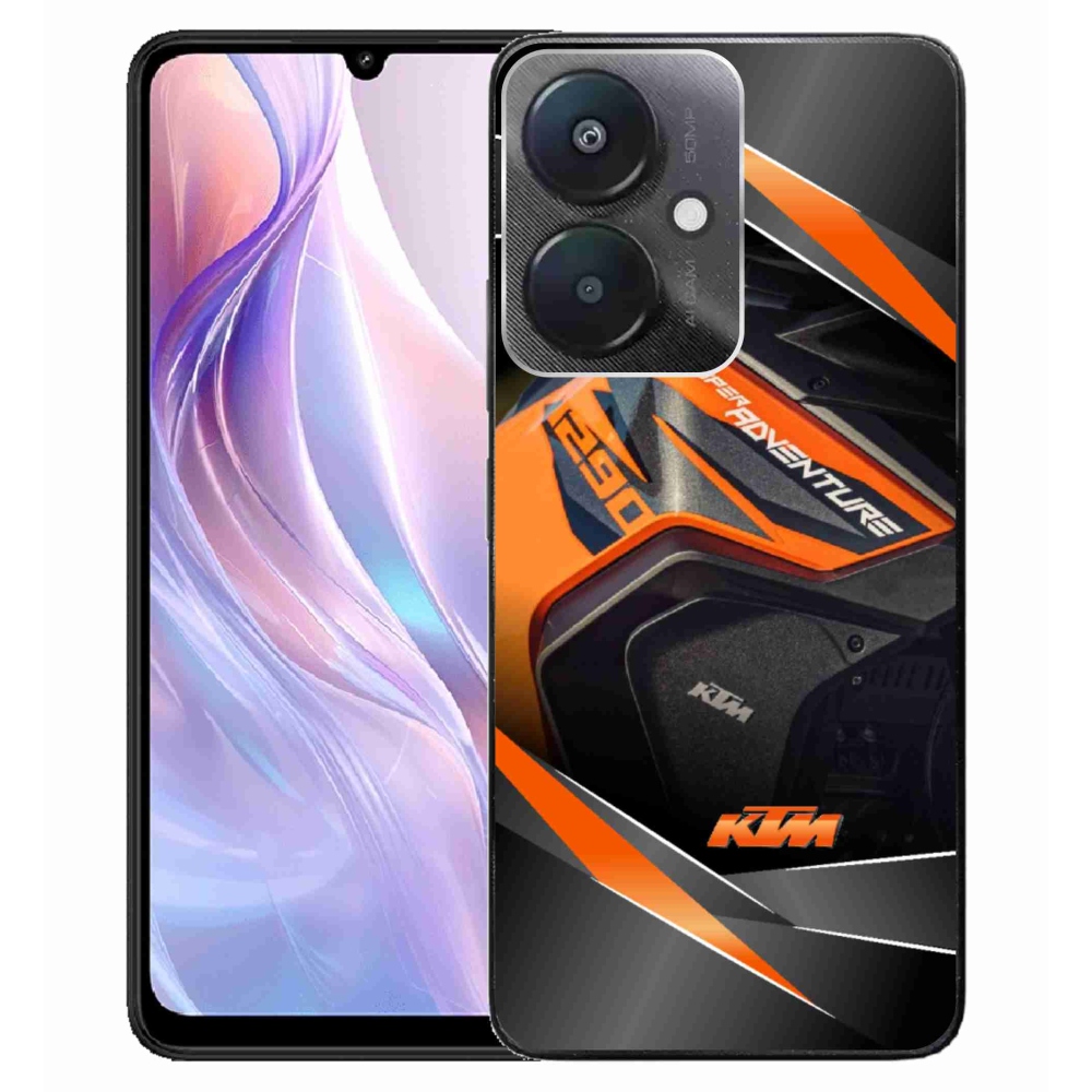 Gélový kryt mmCase na Xiaomi Redmi 13C 5G - motorka ktm