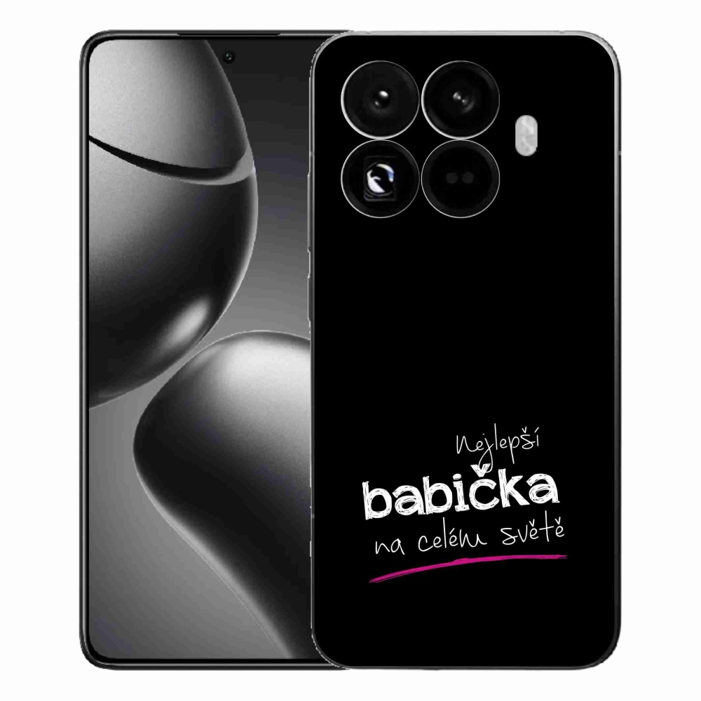 Gélový kryt mmCase na Xiaomi 15T Pro - najlepšia babička 4 čierne pozadie