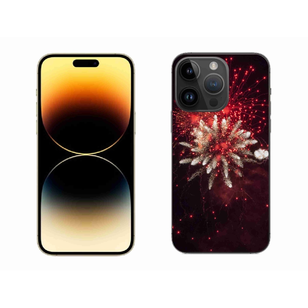 Gélový kryt mmCase na iPhone 14 Pro Max - ohňostroj